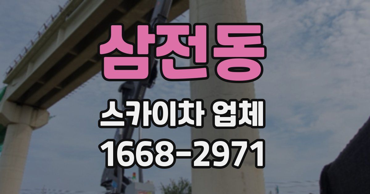 삼전동 스카이차 업체