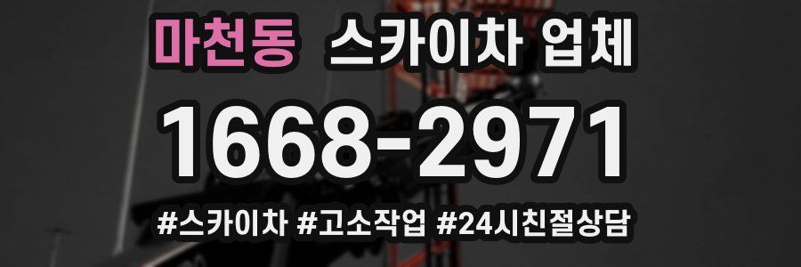 마천동 스카이차 업체