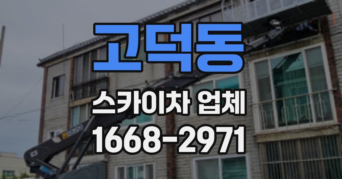 고덕동 스카이차 업체