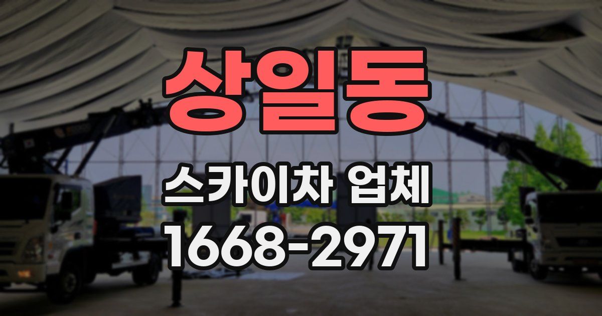 상일동 스카이차 업체