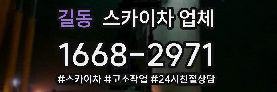 길동 스카이차 업체
