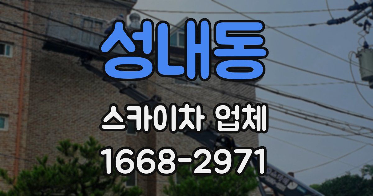 성내동 스카이차 업체