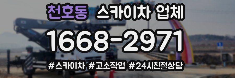 천호동 스카이차 업체