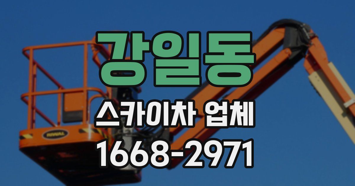강일동 스카이차 업체