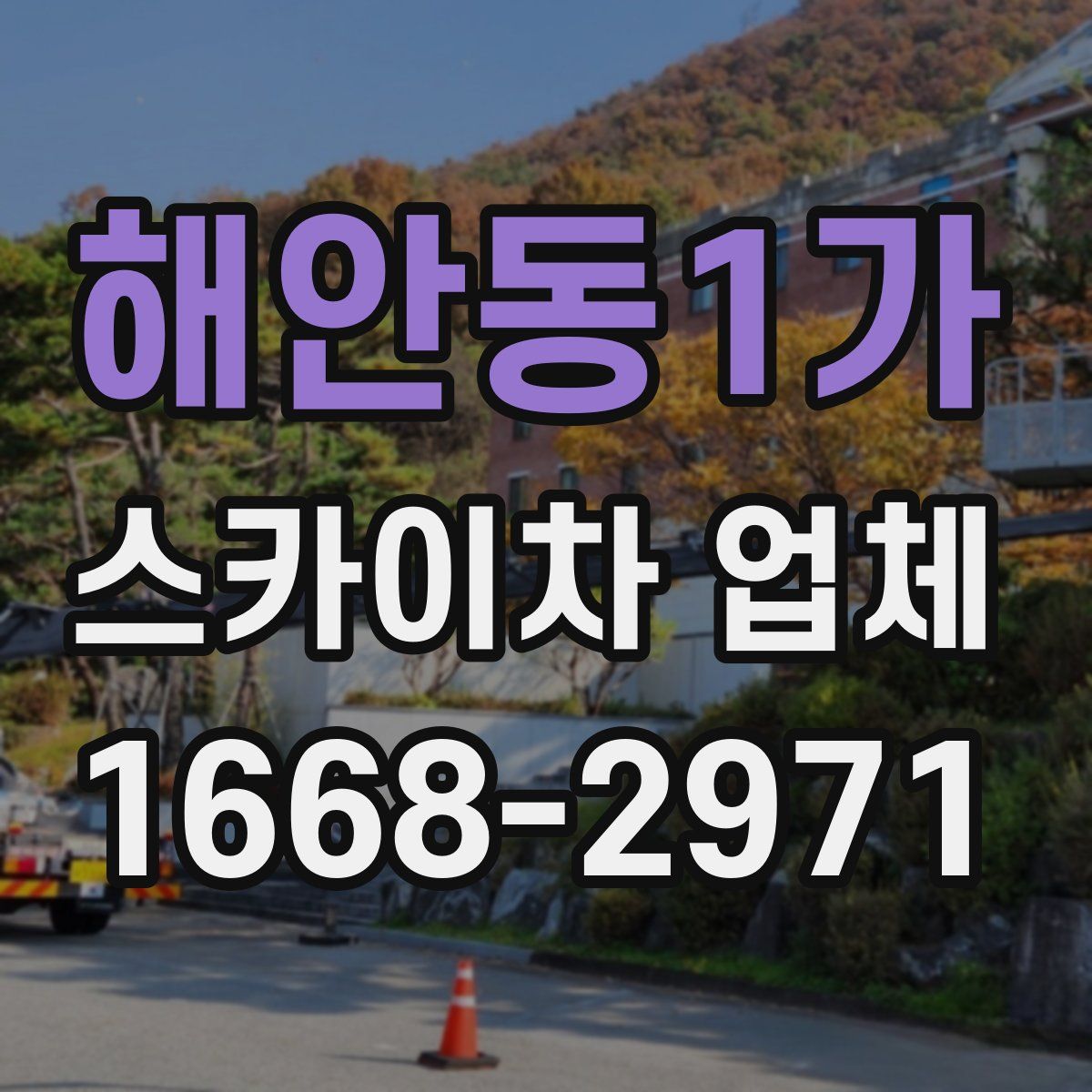 해안동1가 스카이차 업체