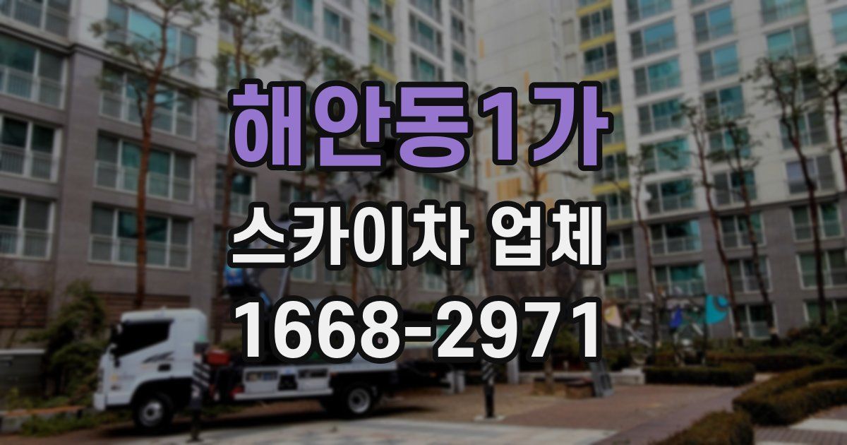 해안동1가 스카이차 업체