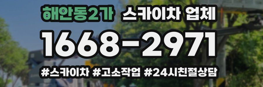 해안동2가 스카이차 업체