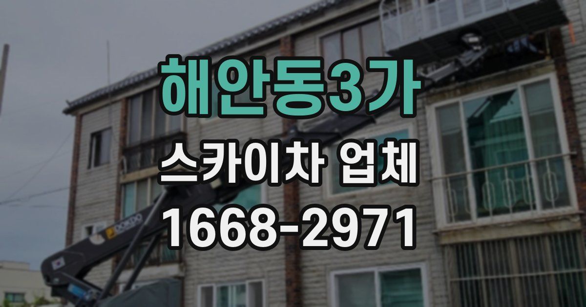 해안동3가 스카이차 업체