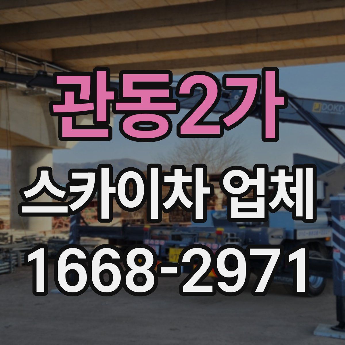 관동2가 스카이차 업체