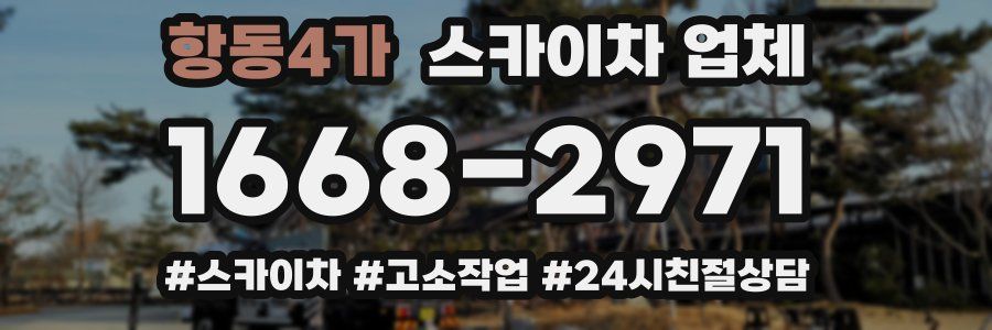 항동4가 스카이차 업체