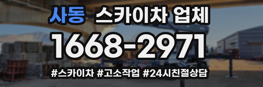 사동 스카이차 업체