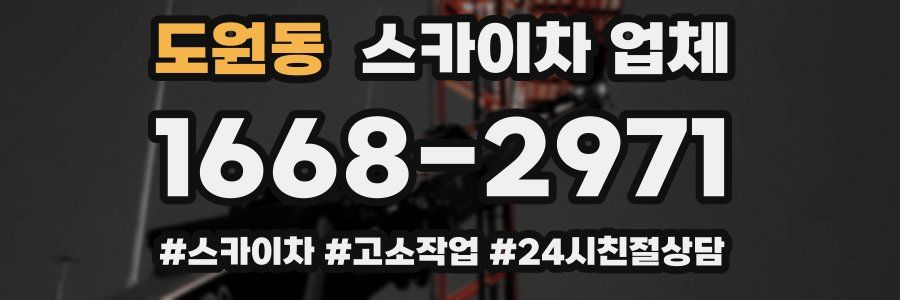 도원동 스카이차 업체