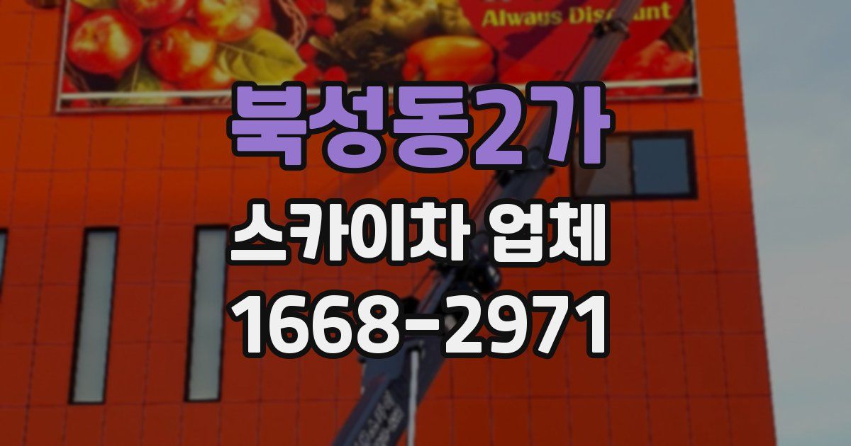 북성동2가 스카이차 업체