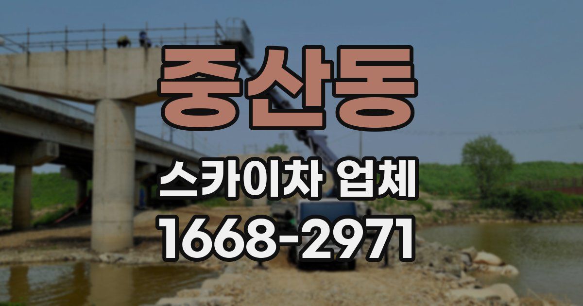 중산동 스카이차 업체
