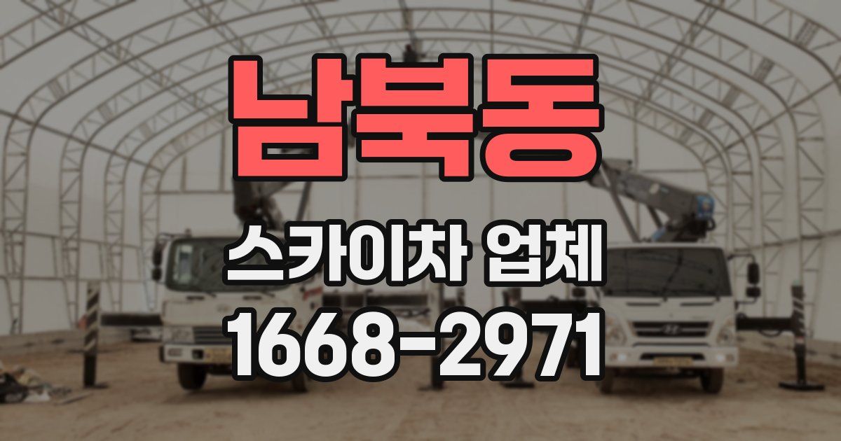남북동 스카이차 업체