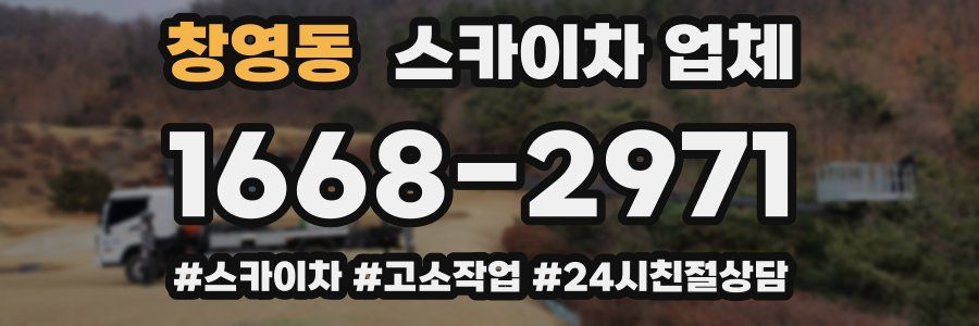 창영동 스카이차 업체