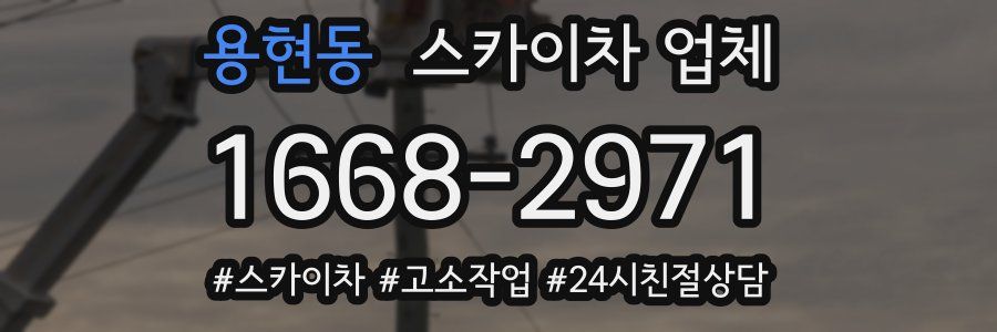 용현동 스카이차 업체