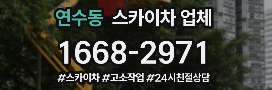 연수동 스카이차 업체