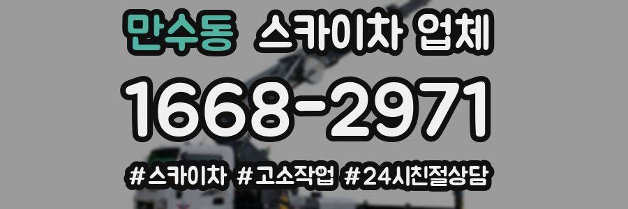 만수동 스카이차 업체