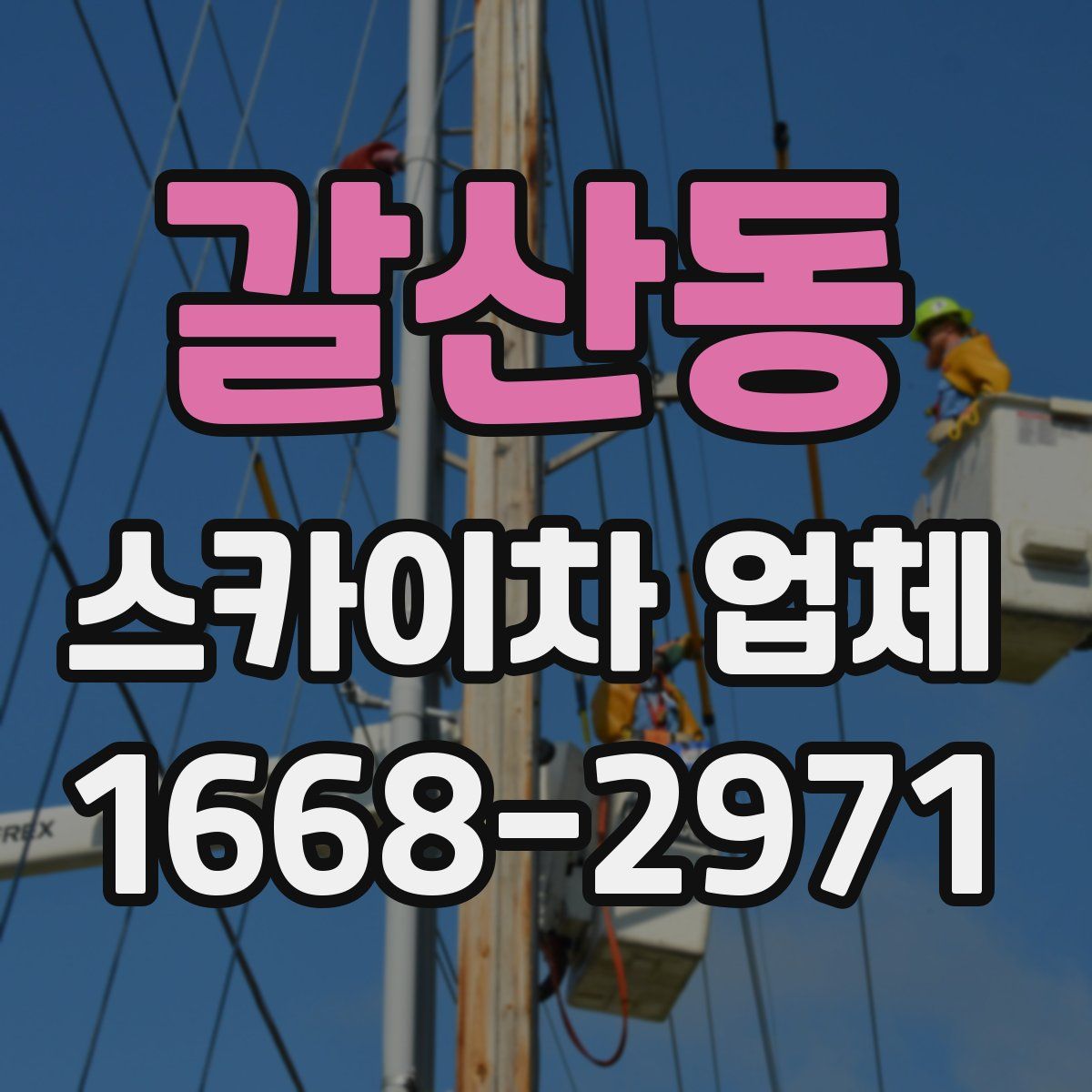 갈산동 스카이차 업체