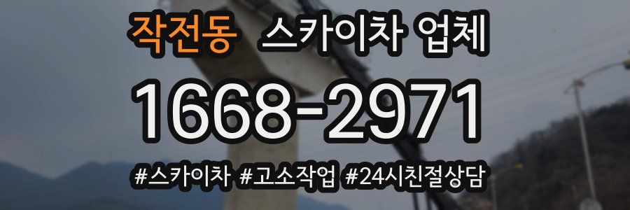 작전동 스카이차 업체