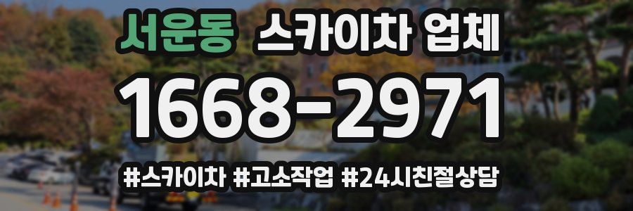 서운동 스카이차 업체
