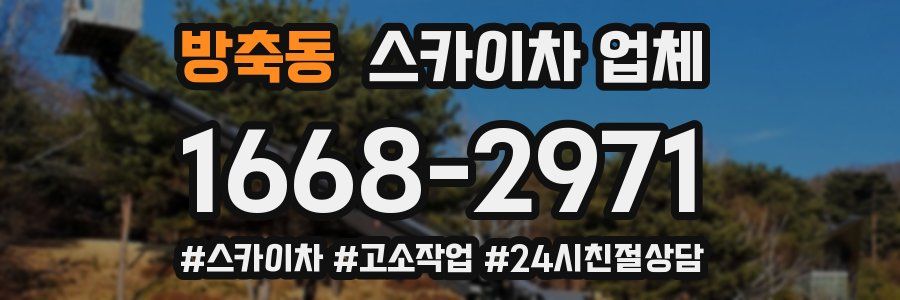방축동 스카이차 업체