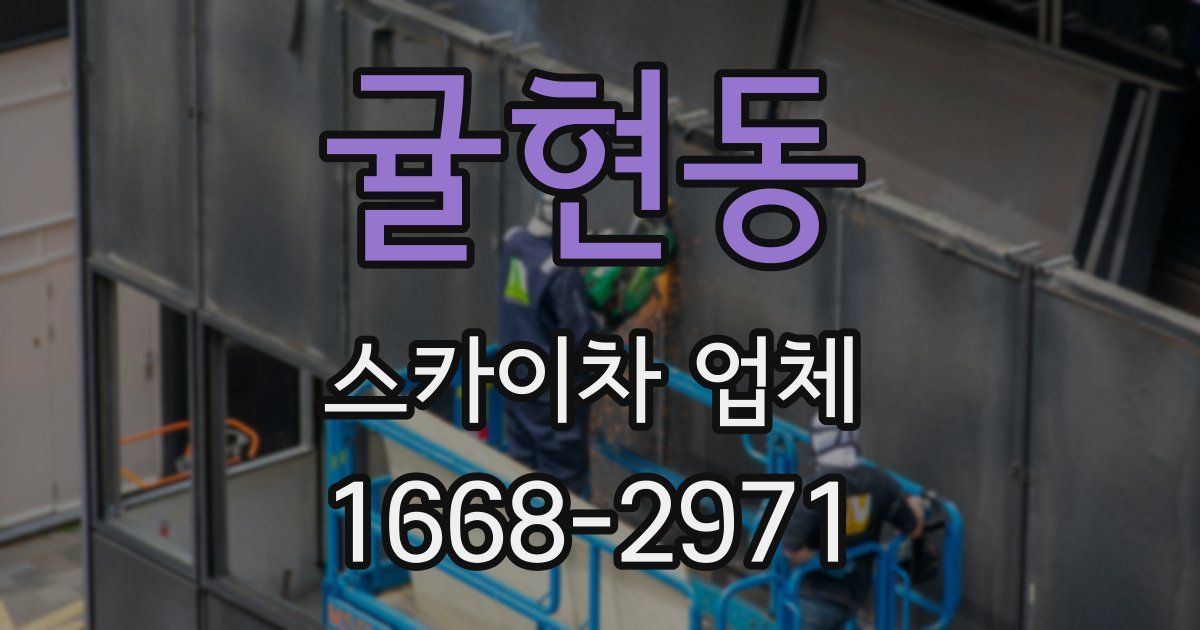 귤현동 스카이차 업체