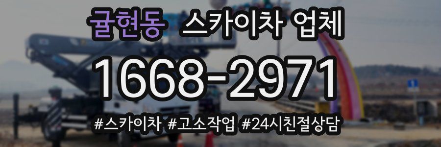 귤현동 스카이차 업체
