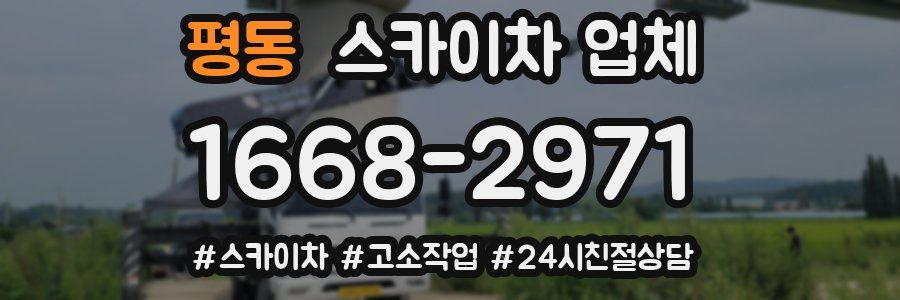 평동 스카이차 업체