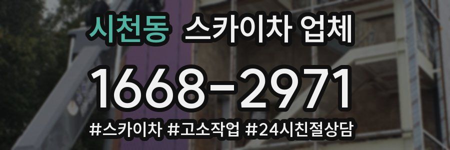 시천동 스카이차 업체