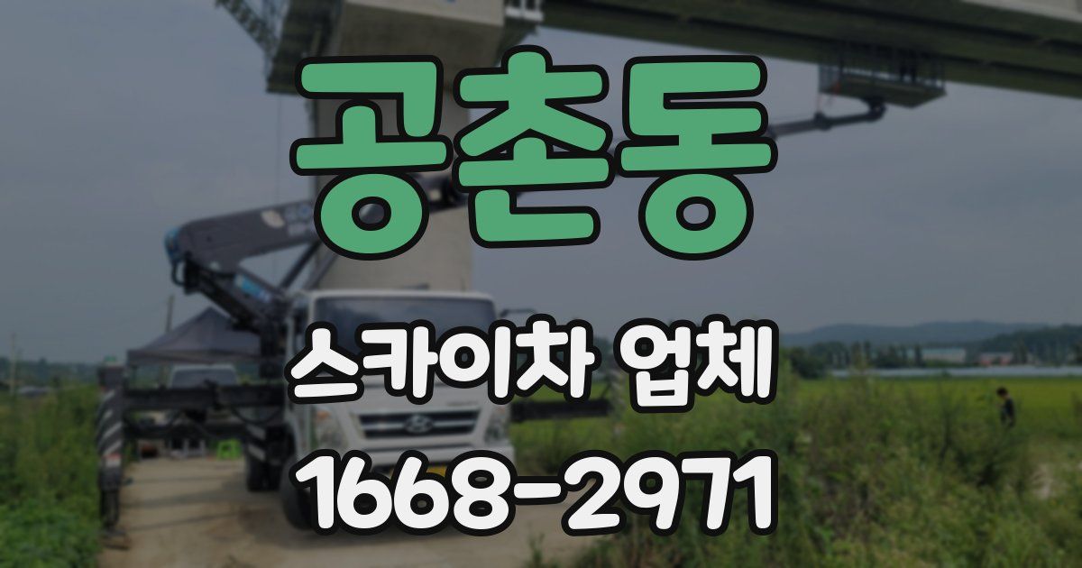 공촌동 스카이차 업체
