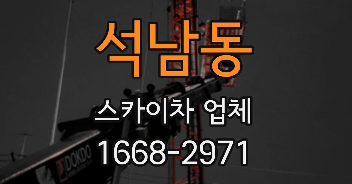 석남동 스카이차 업체
