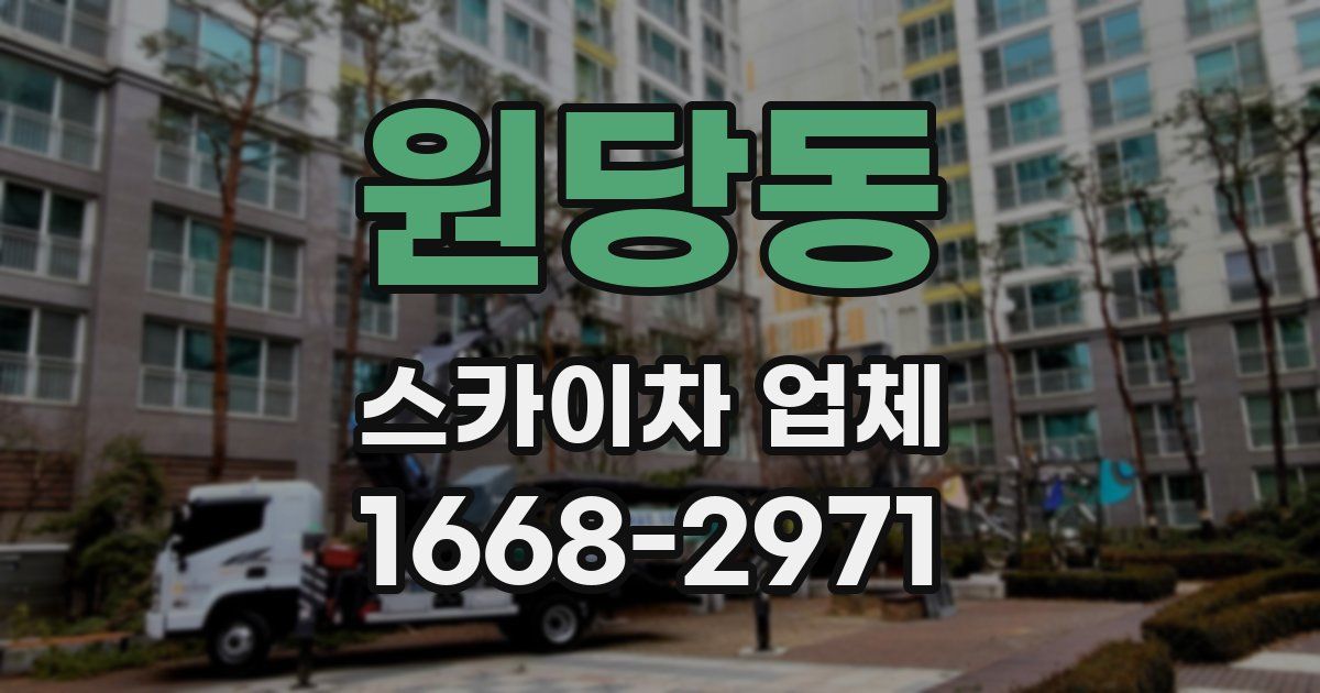 원당동 스카이차 업체