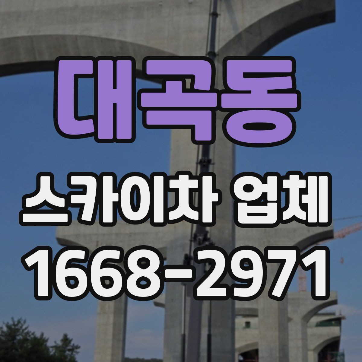 대곡동 스카이차 업체 선정에 도움이 되는 비교 포인트