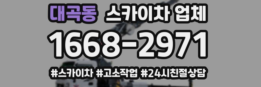 대곡동 스카이차 업체