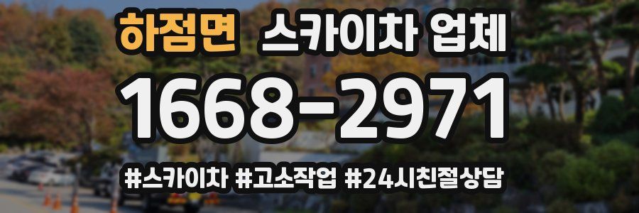 하점면 스카이차 업체