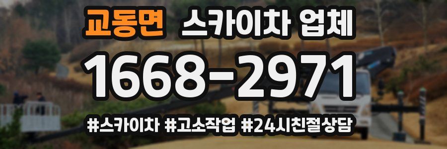 교동면 스카이차 업체