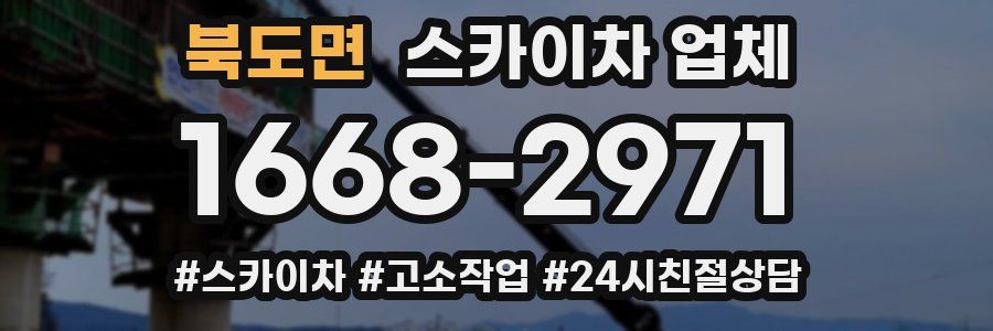 북도면 스카이차 업체