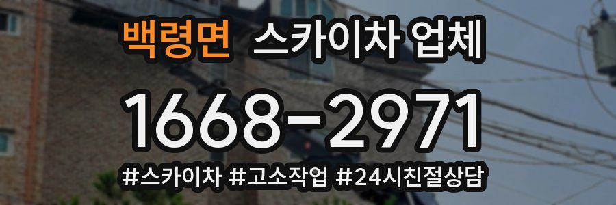 백령면 스카이차 업체