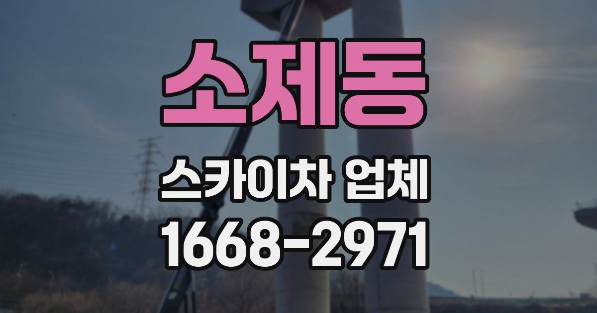 소제동 스카이차 업체