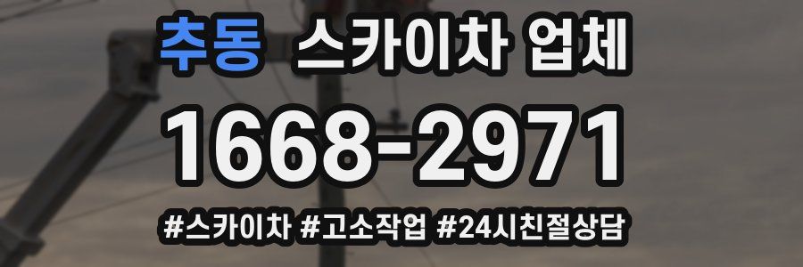 추동 스카이차 업체