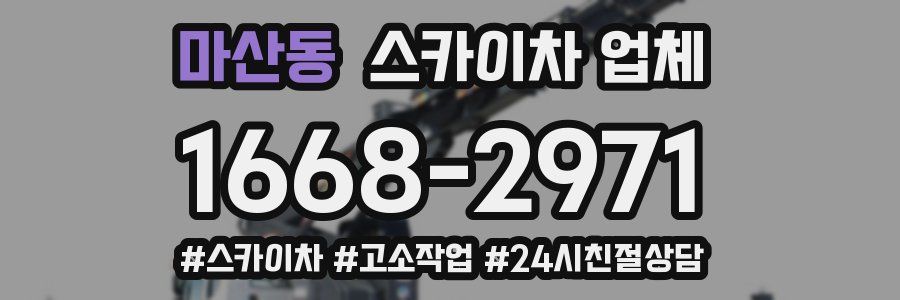 마산동 스카이차 업체