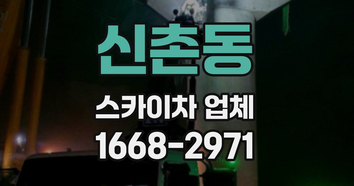 신촌동 스카이차 업체