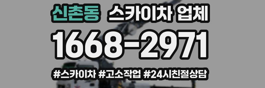 신촌동 스카이차 업체
