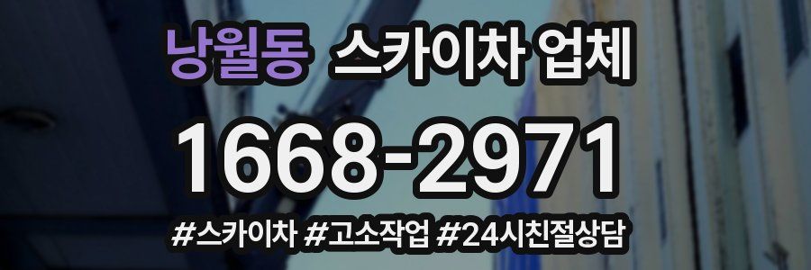 낭월동 스카이차 업체