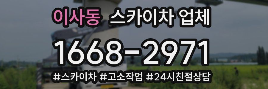 이사동 스카이차 업체