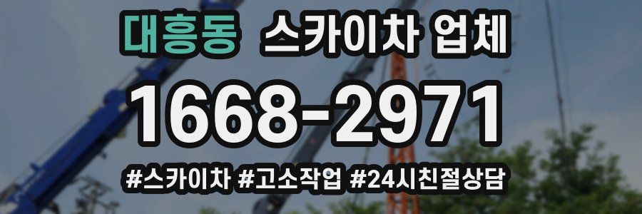대흥동 스카이차 업체