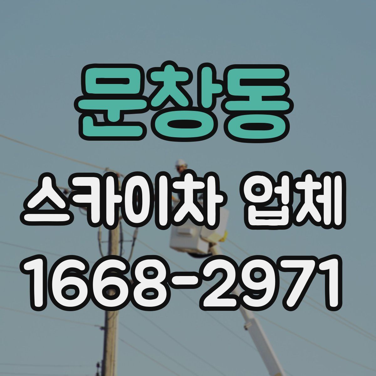 문창동 스카이차 업체
