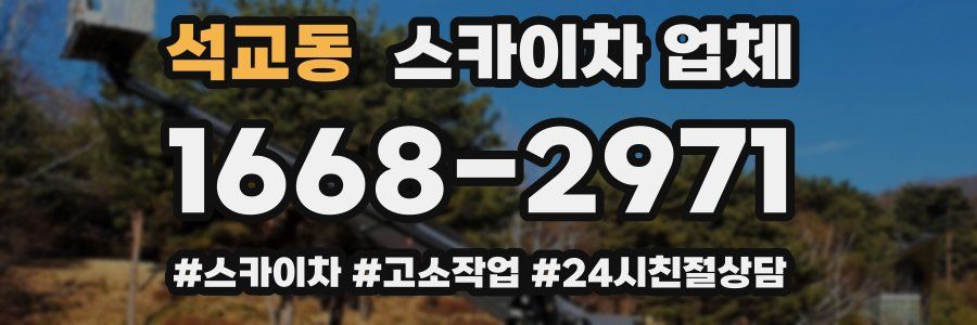 석교동 스카이차 업체